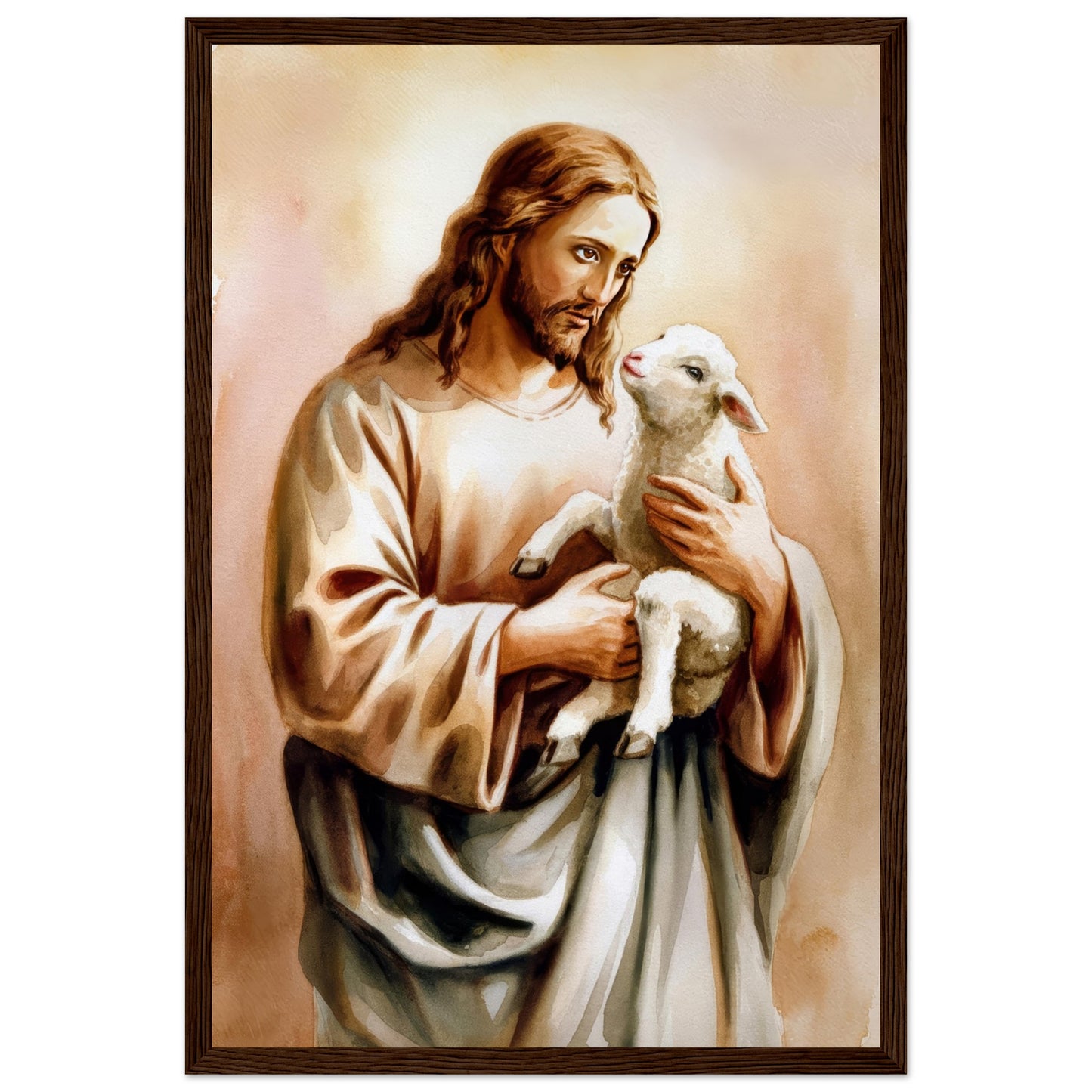 Gentle Shepherd Framed Print - Masterpiece Print