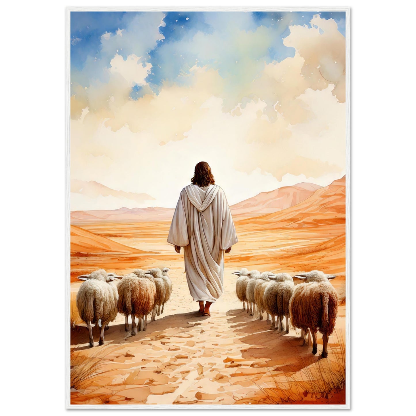 Desert Shepherd Framed Print - Masterpiece Print