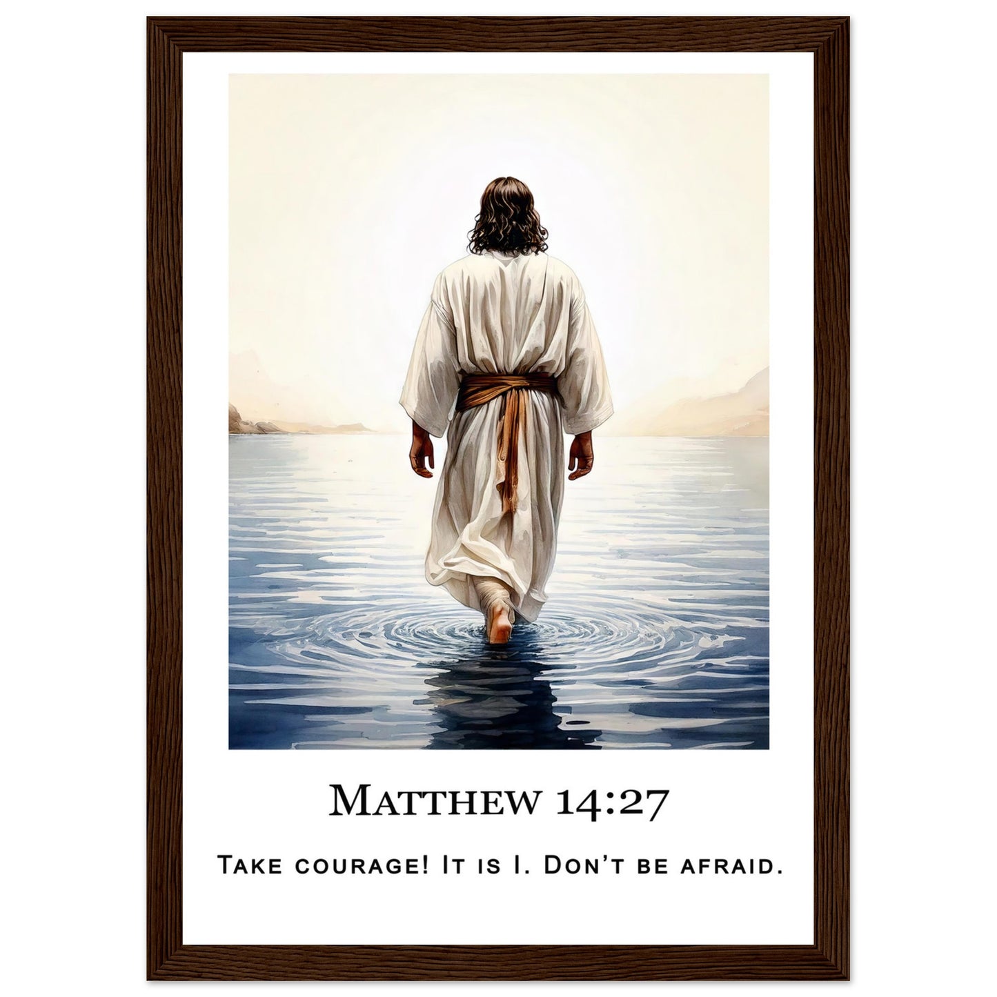 Walking on Water Framed Print - Masterpiece Print