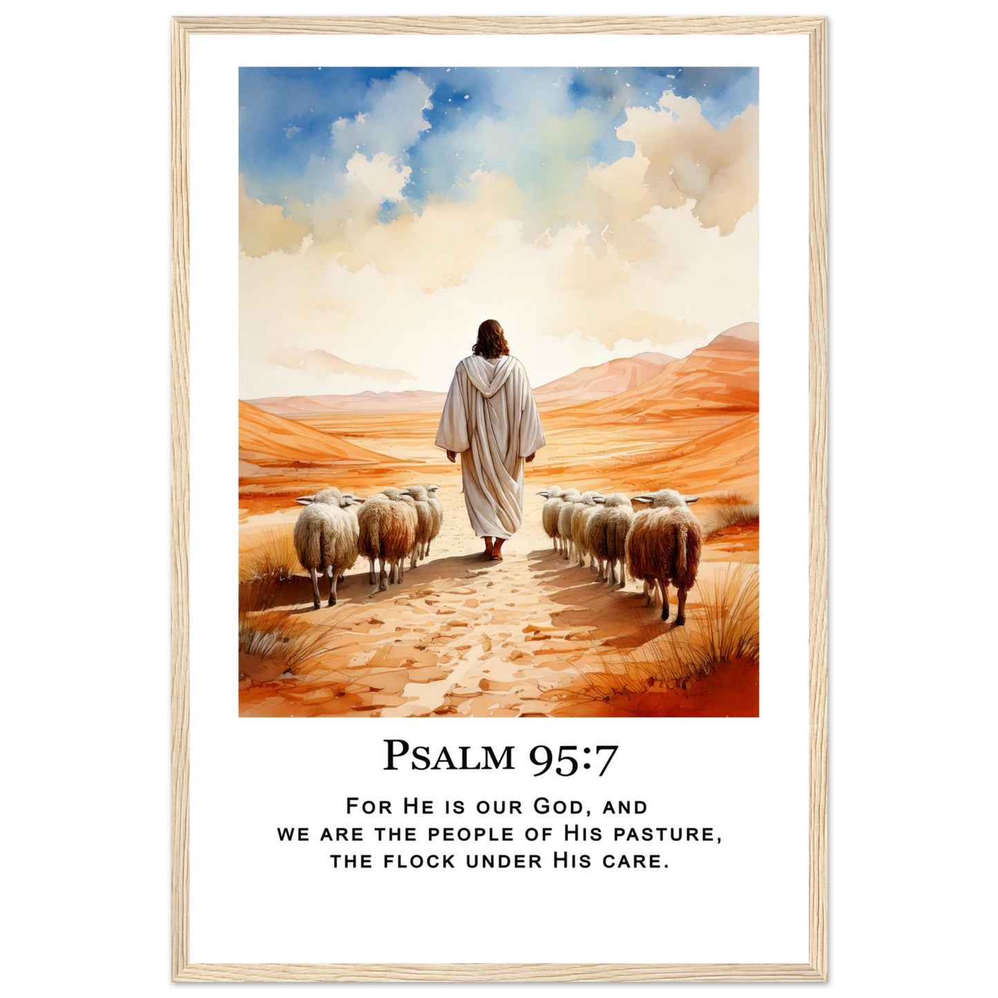 Desert Shepherd Framed Print - Masterpiece Print