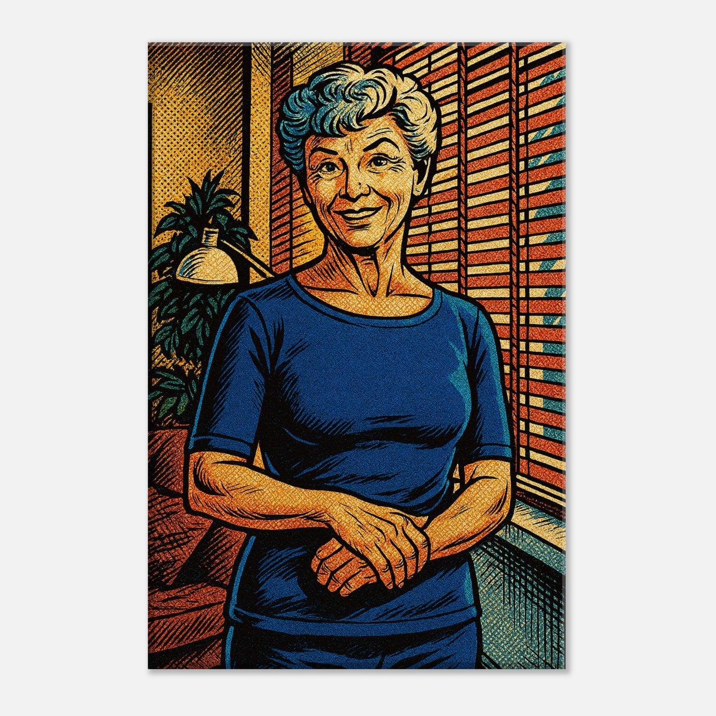 Personalized Mom Portrait – Canvas - Masterpiece Print