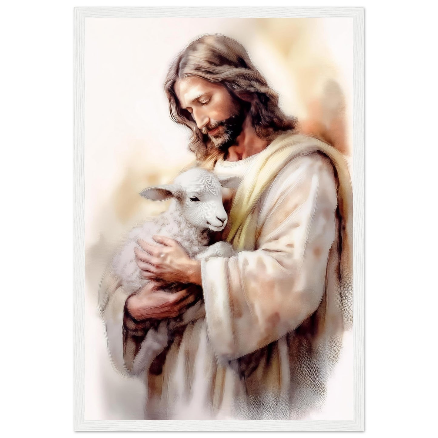 Loving Shepherd Framed Print - Masterpiece Print