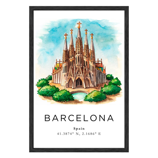 Barcelona Framed Print - Masterpiece Print