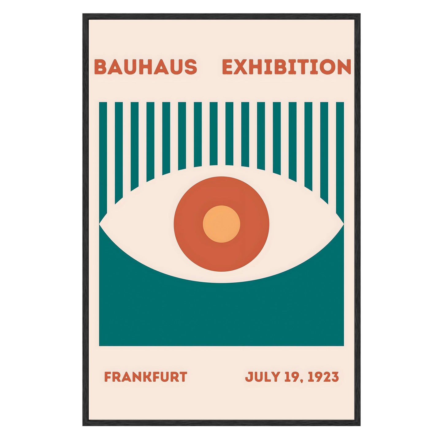 Bauhaus Eye Framed Print - Masterpiece Print