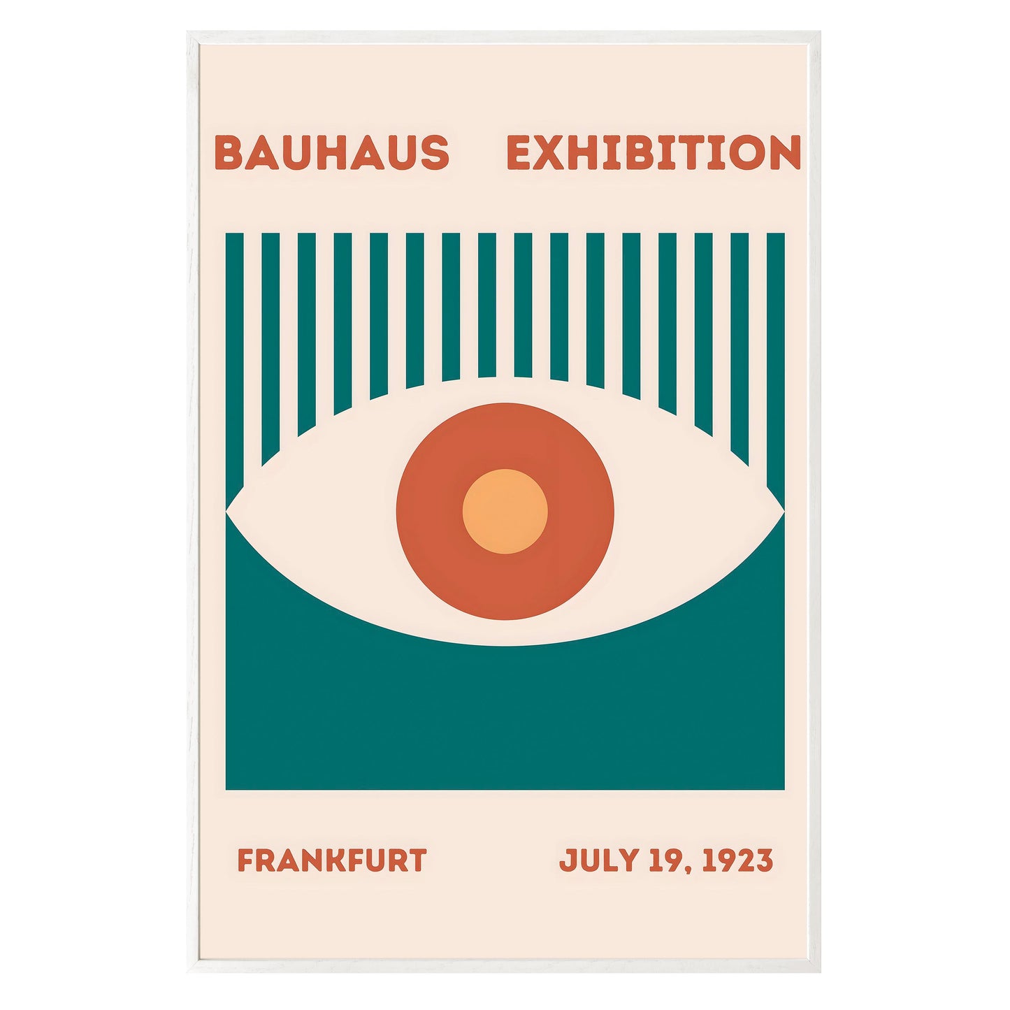 Bauhaus Eye Framed Print - Masterpiece Print