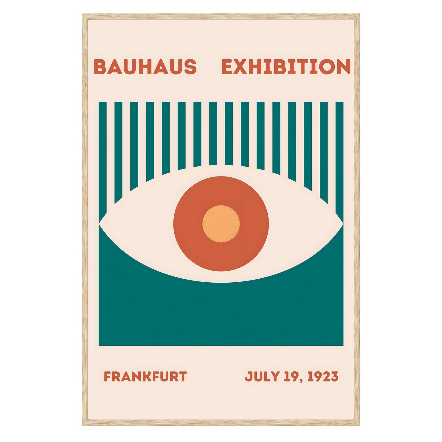Bauhaus Eye Framed Print - Masterpiece Print