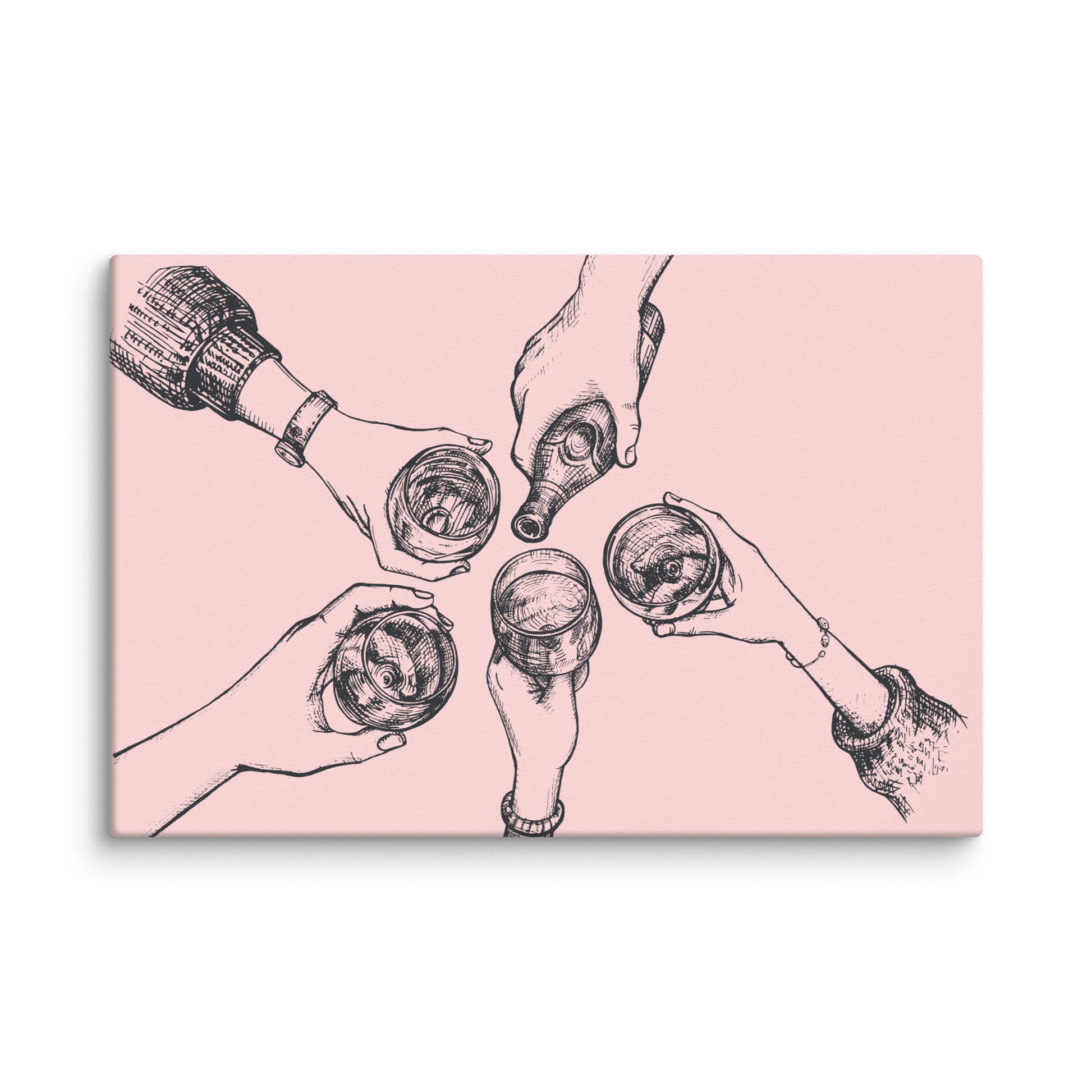 Cheers to Life Extra Large Canvas 60″×40″ - Masterpiece Print