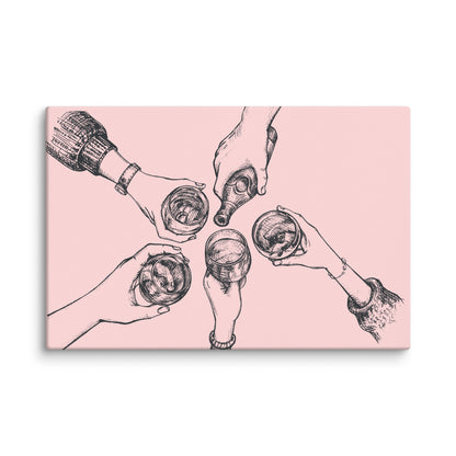 Cheers to Life Extra Large Canvas 60″×40″ - Masterpiece Print