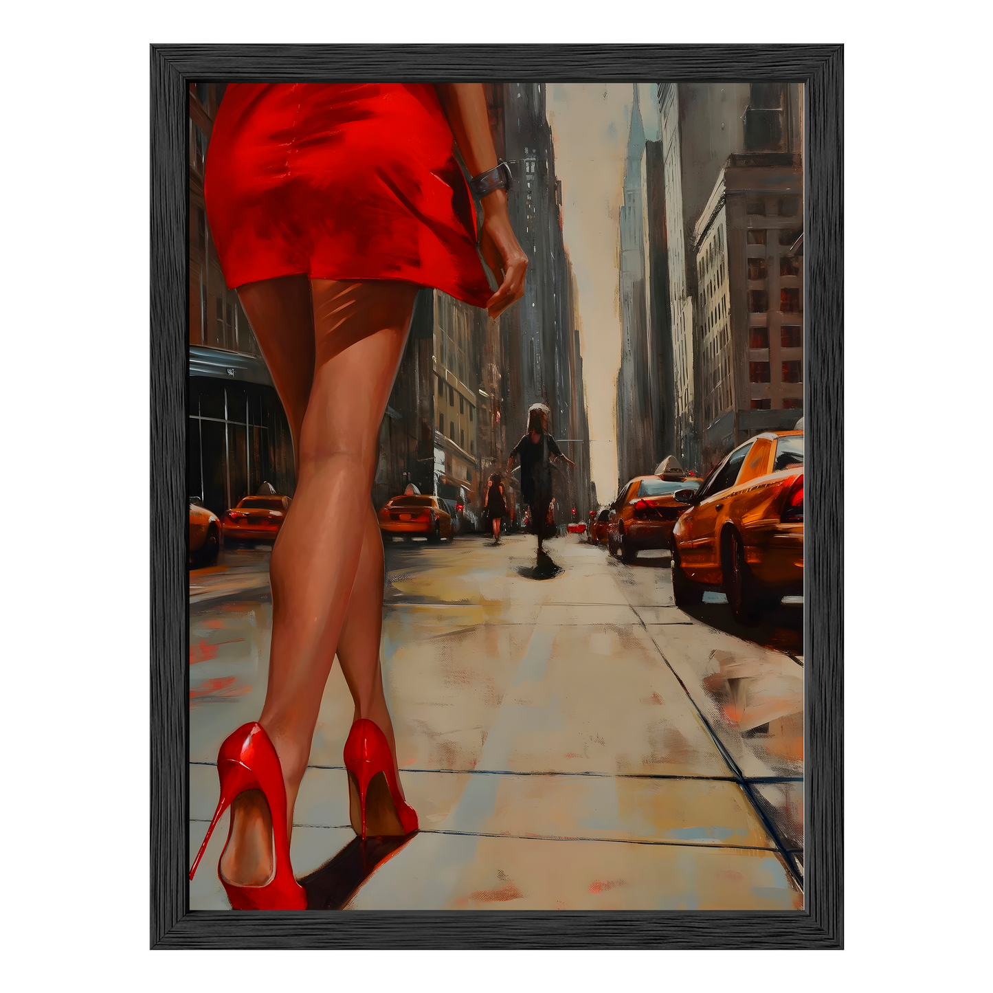 City Stride Framed Print