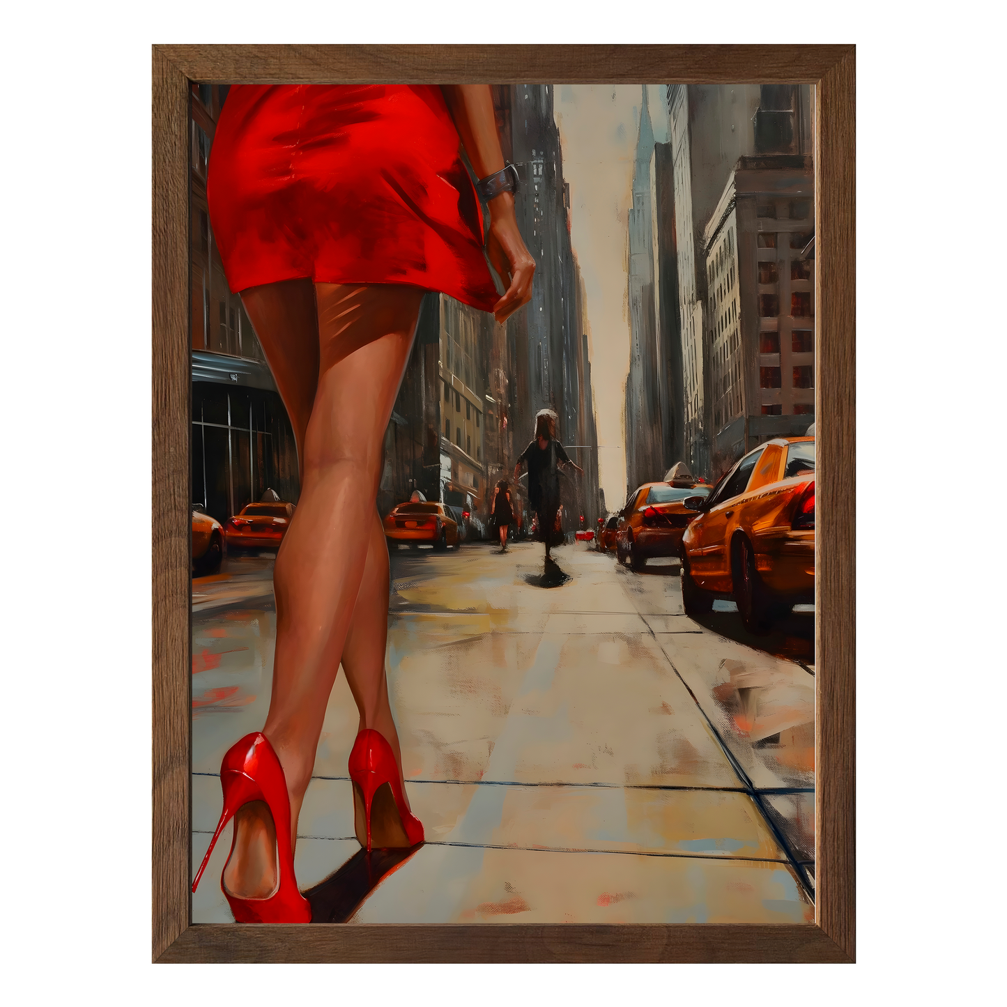 City Stride Framed Print