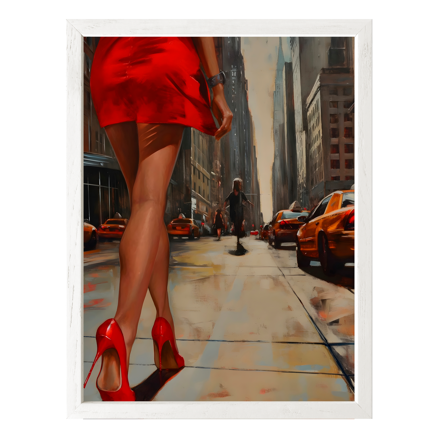 City Stride Framed Print