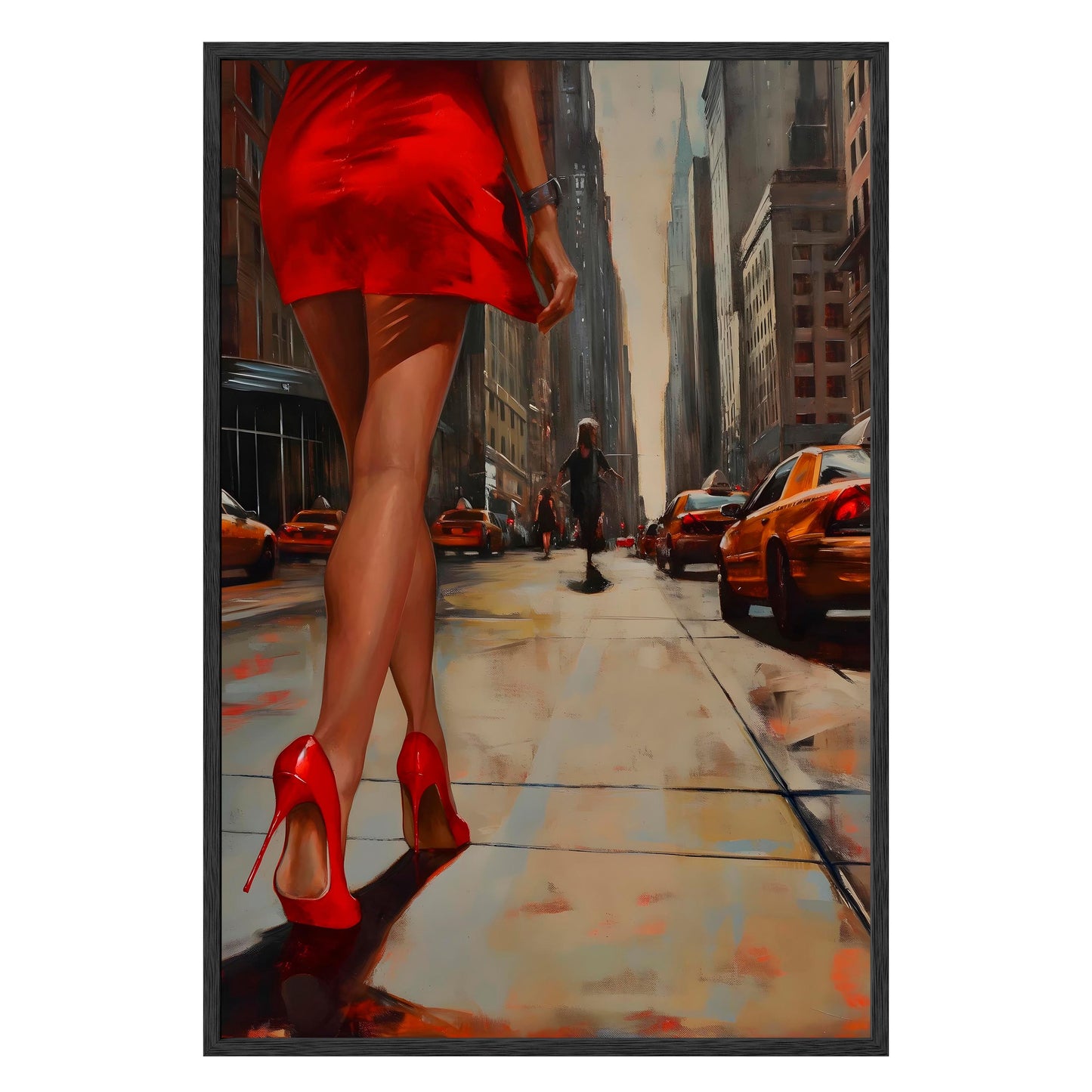 City Stride Framed Print