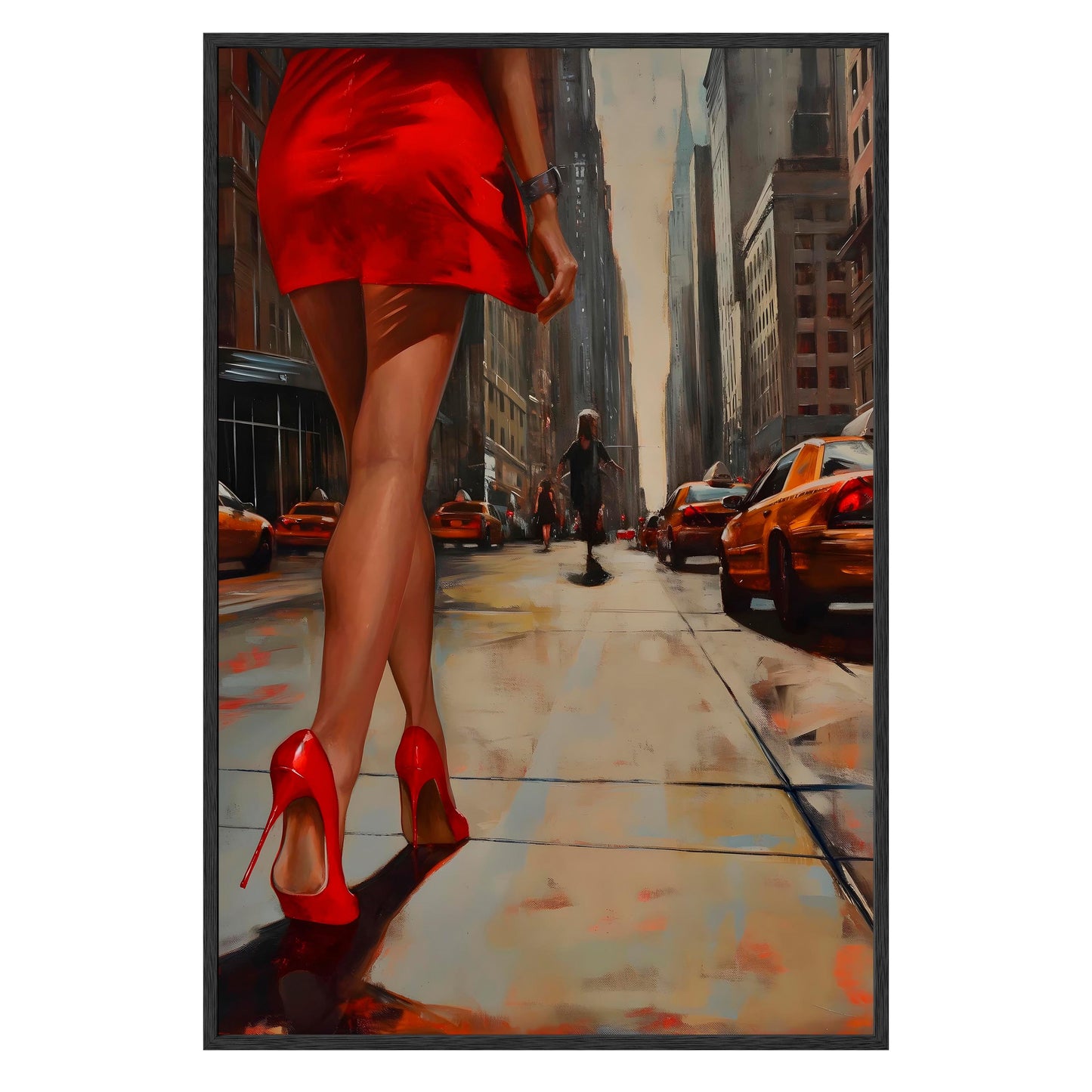 City Stride Framed Print