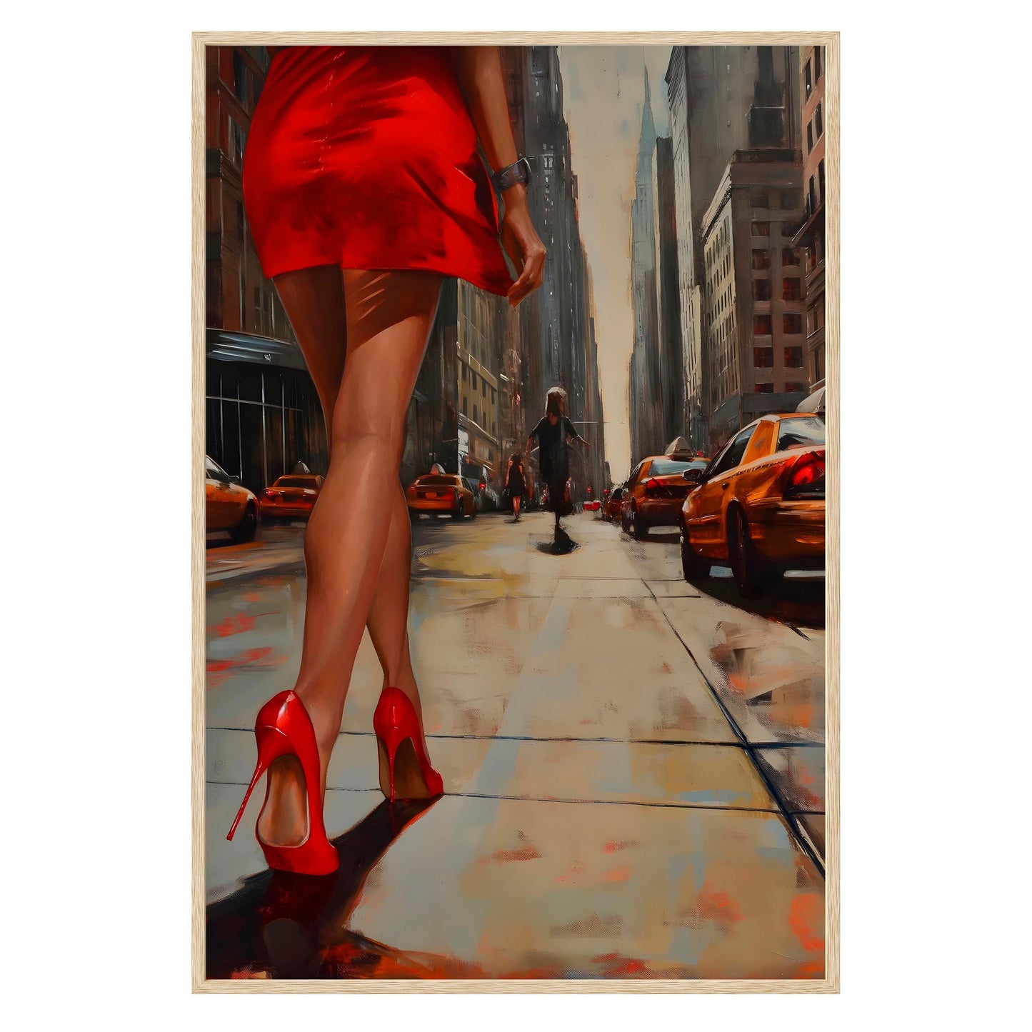 City Stride Framed Print