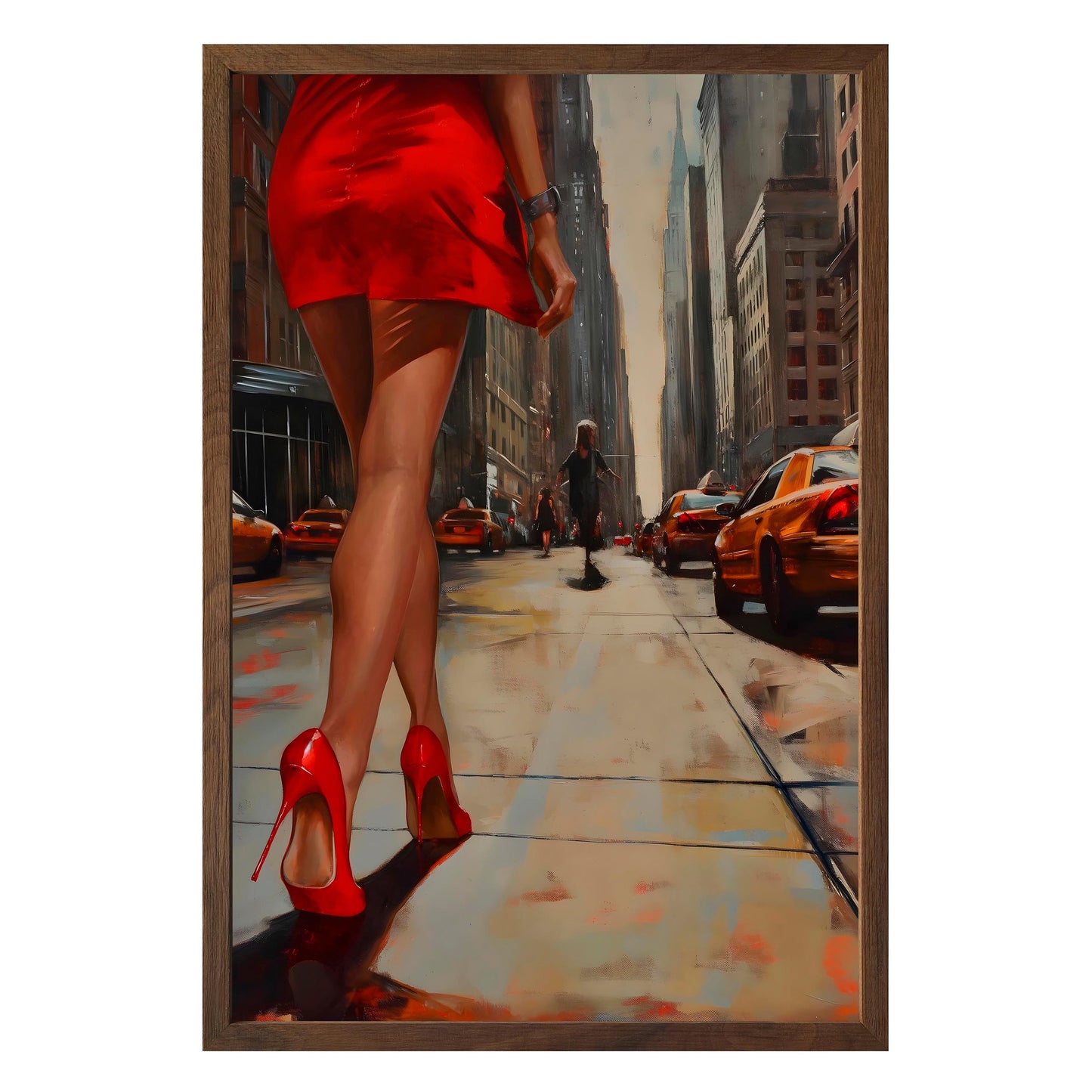 City Stride Framed Print