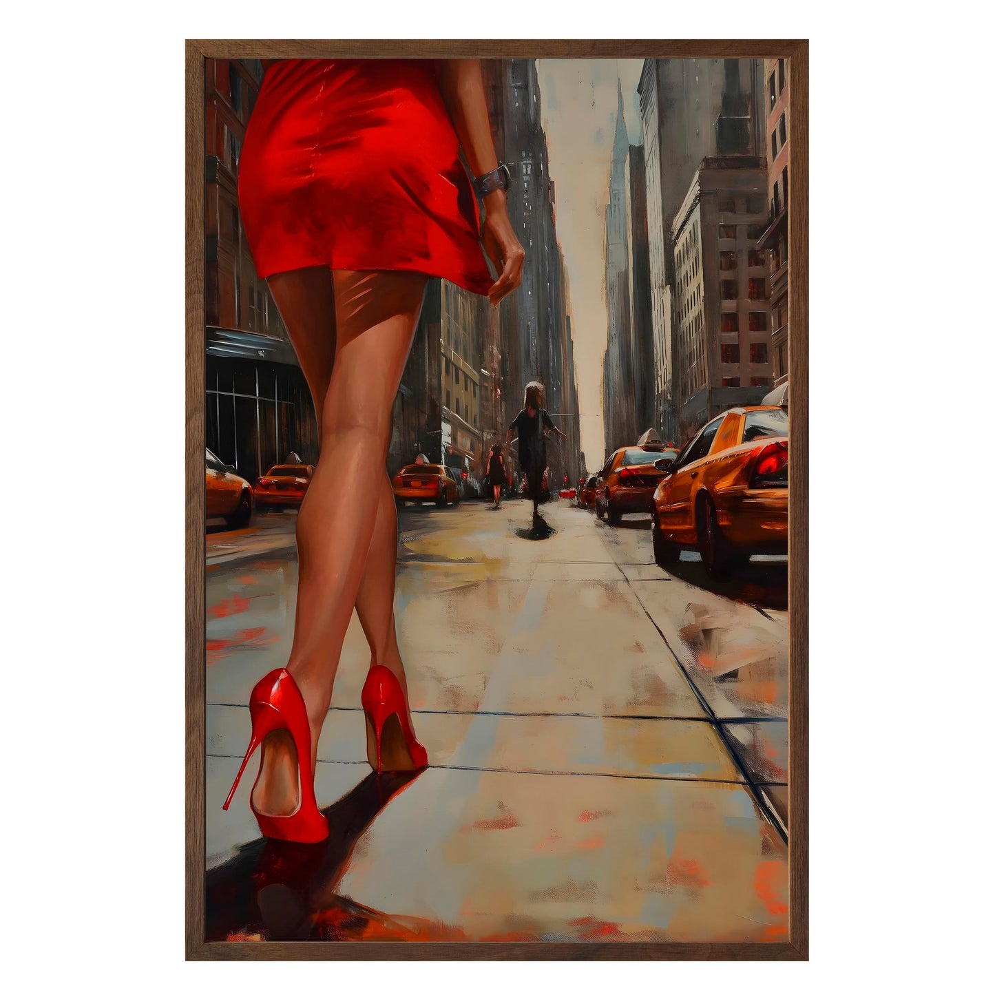 City Stride Framed Print