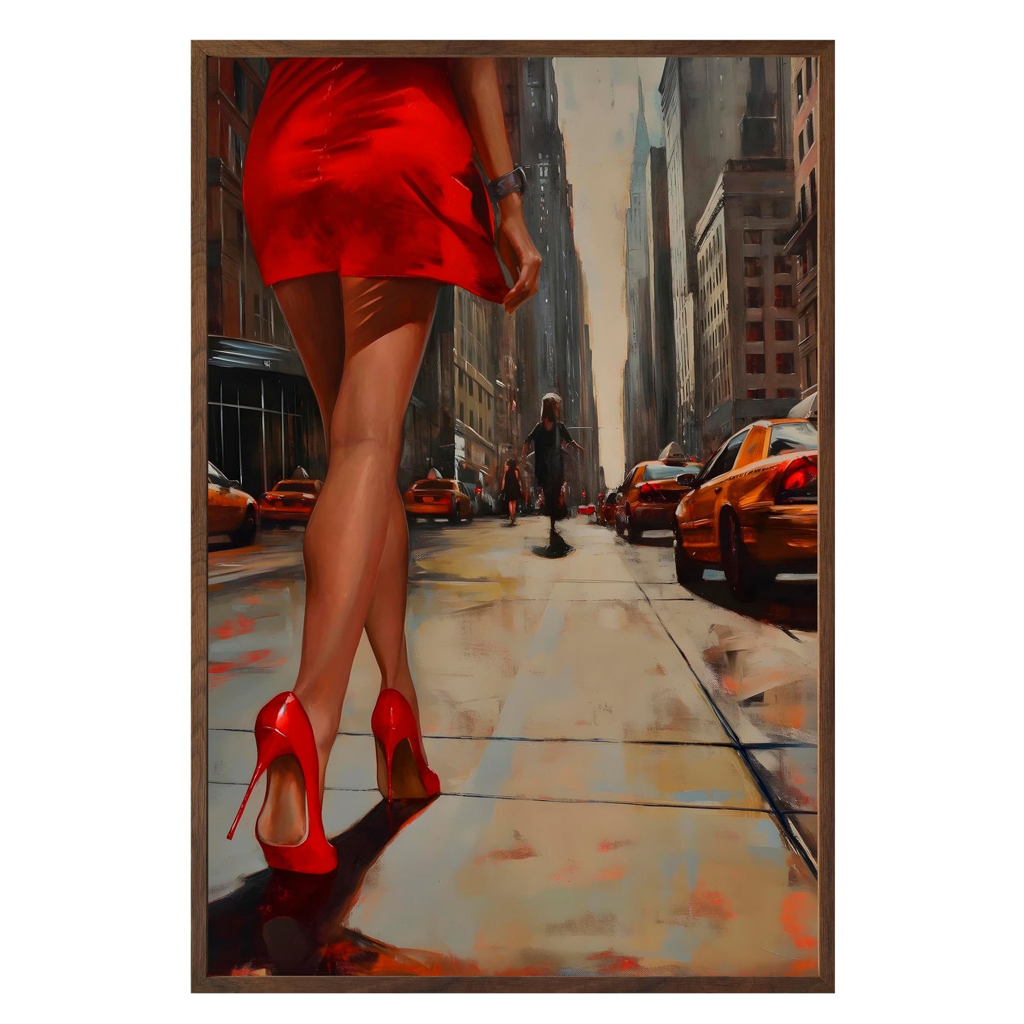 City Stride Framed Print