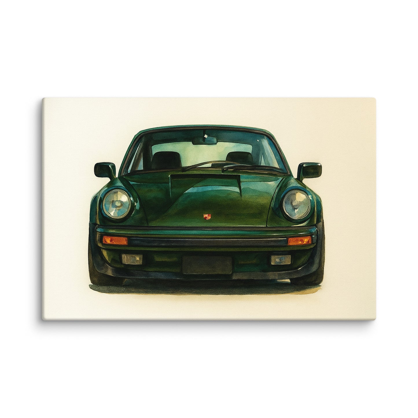 Classic Green Porsche Wall Art Print – Bold Automotive Canvas 40″×60″ - Masterpiece Print