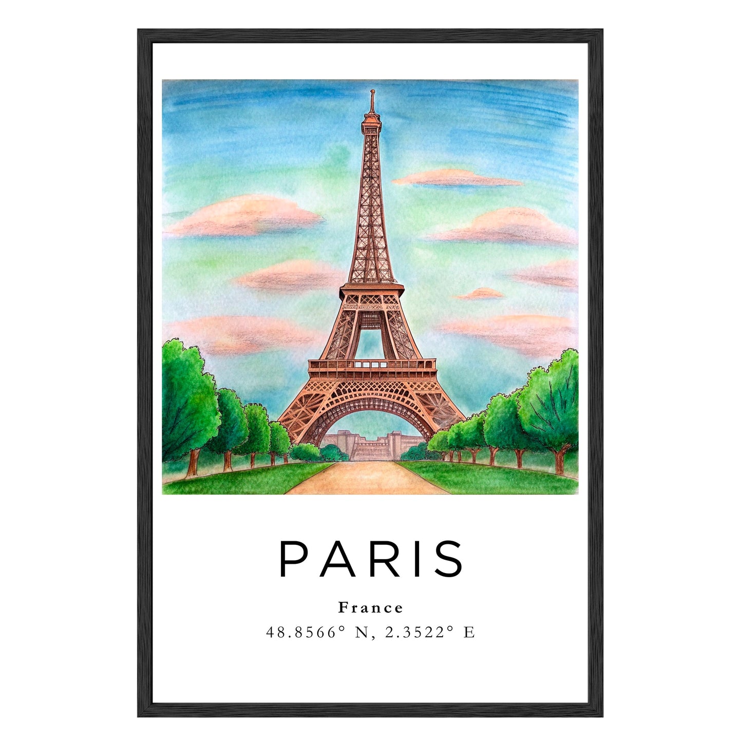 Eiffel Tower Dreamscape Framed Print - Masterpiece Print