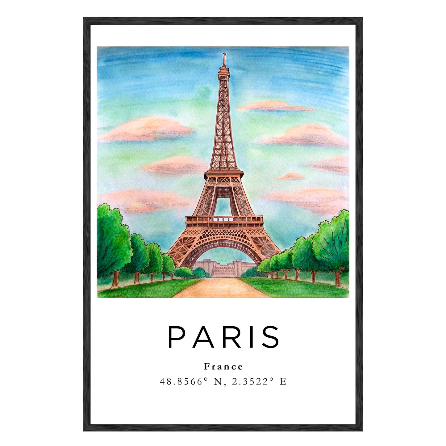 Eiffel Tower Dreamscape Framed Print - Masterpiece Print