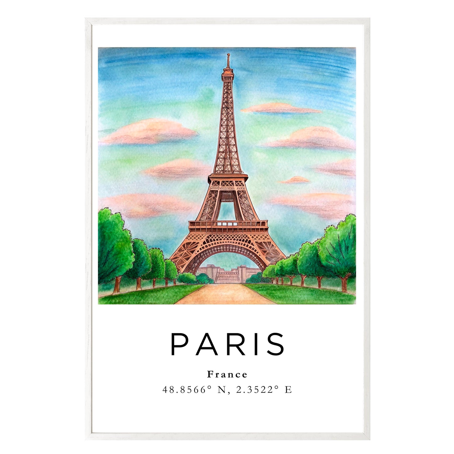 Eiffel Tower Dreamscape Framed Print - Masterpiece Print