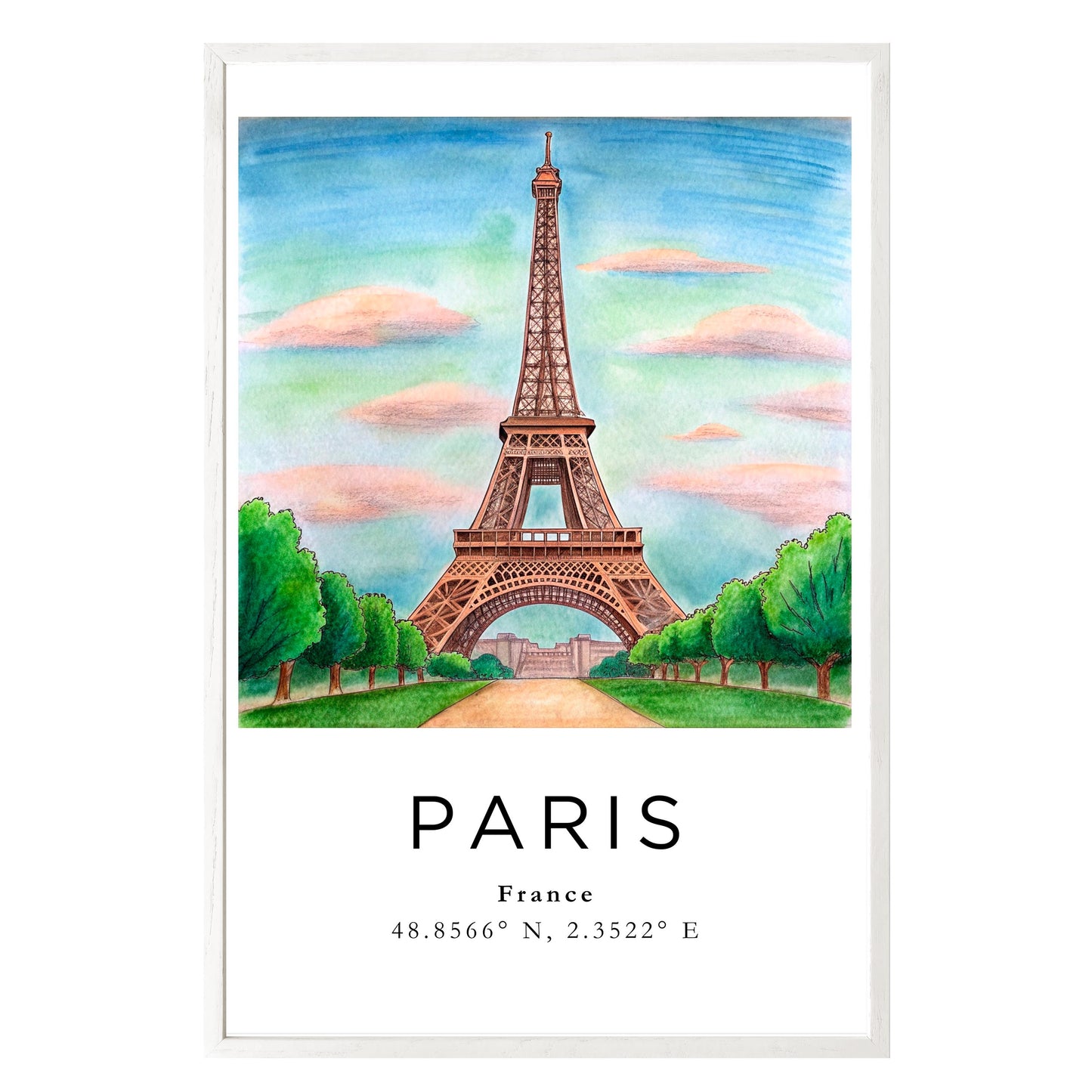 Eiffel Tower Dreamscape Framed Print - Masterpiece Print