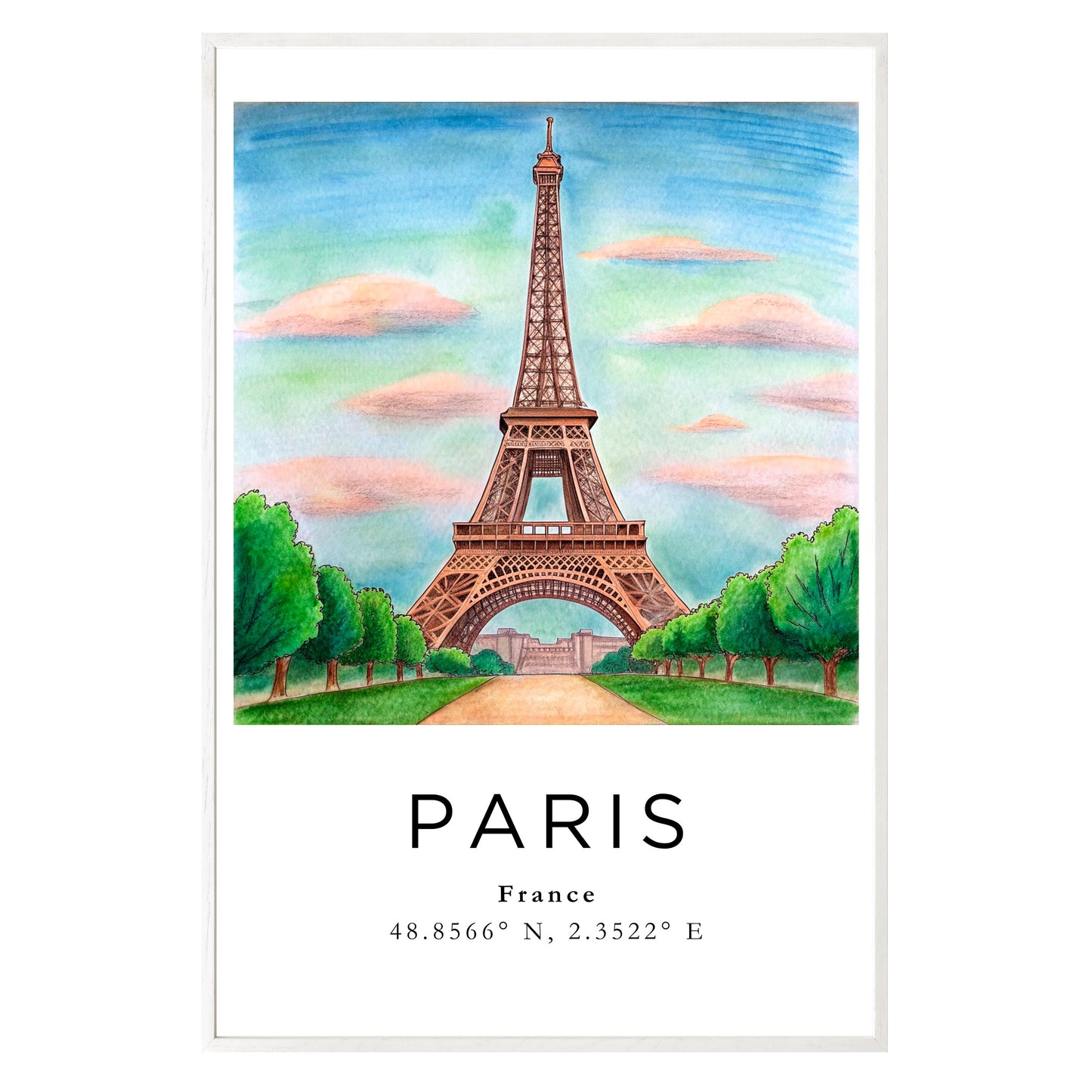 Eiffel Tower Dreamscape Framed Print - Masterpiece Print