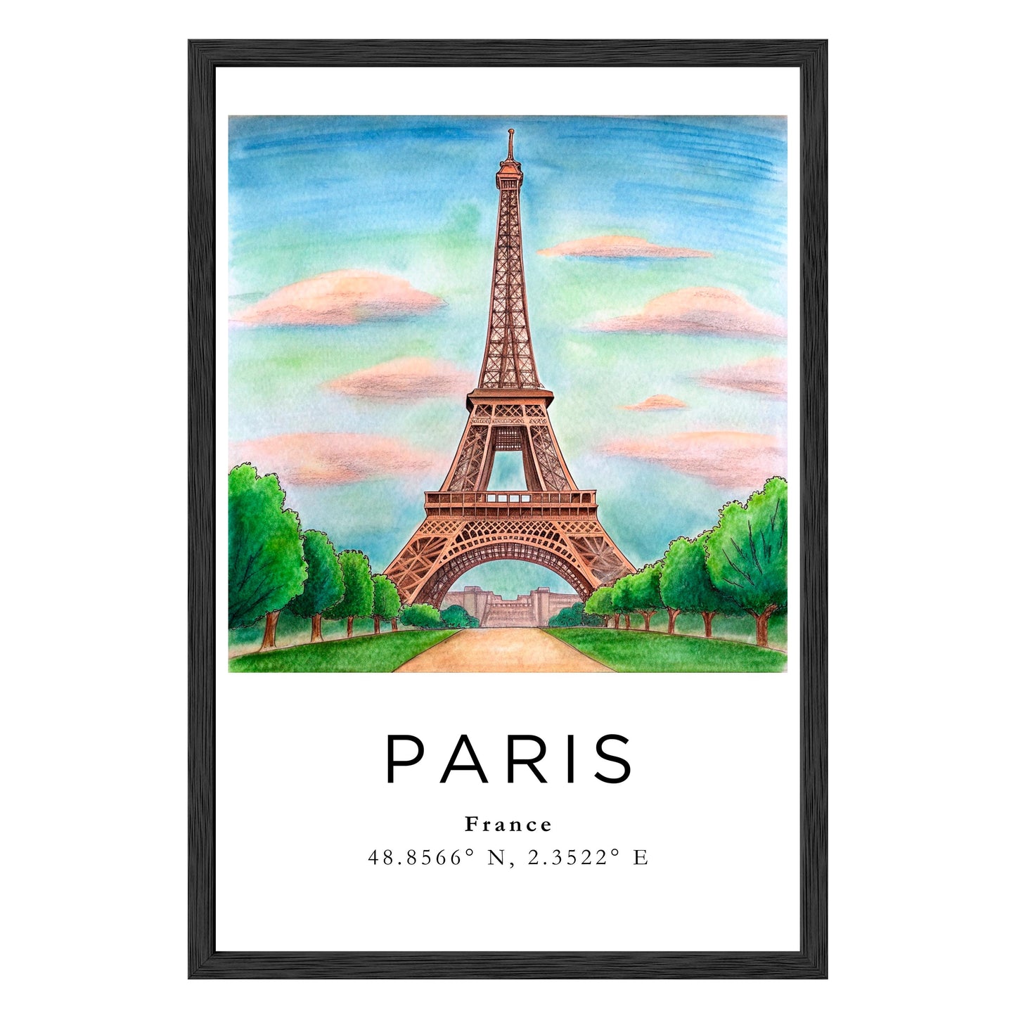 Eiffel Tower Dreamscape Framed Print - Masterpiece Print