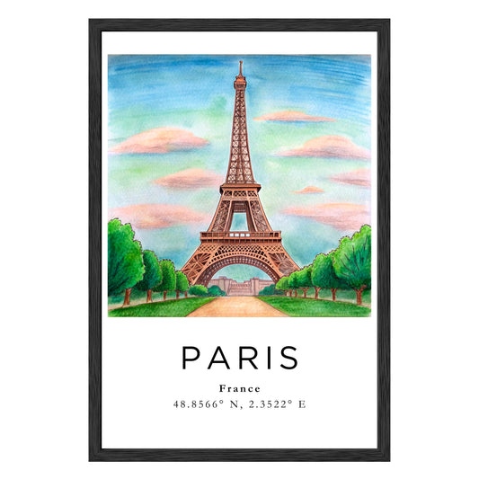 Eiffel Tower Dreamscape Framed Print - Masterpiece Print