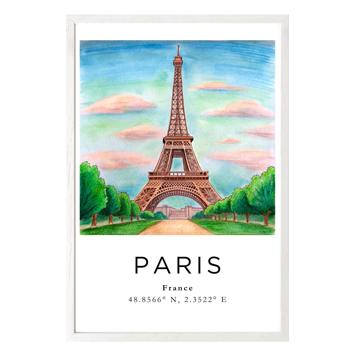 Eiffel Tower Dreamscape Framed Print - Masterpiece Print
