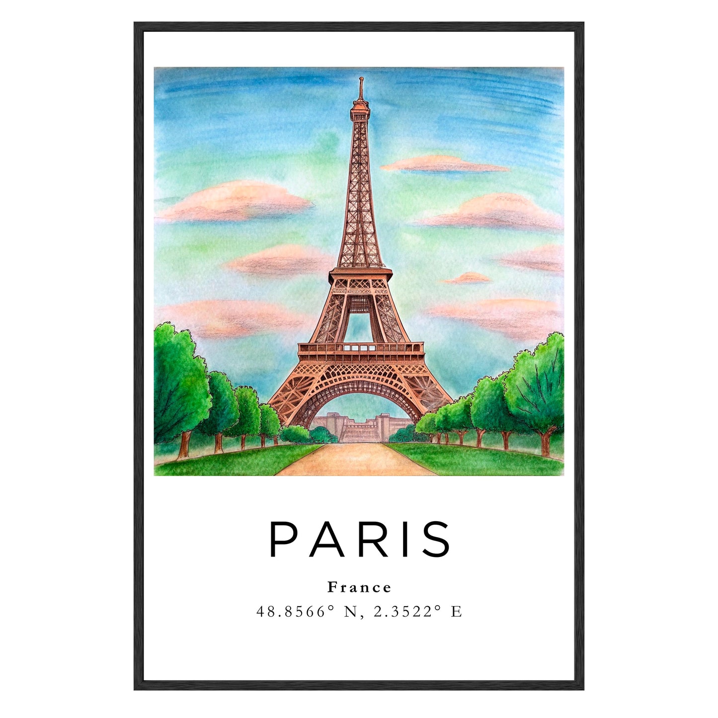 Eiffel Tower Dreamscape Framed Print - Masterpiece Print
