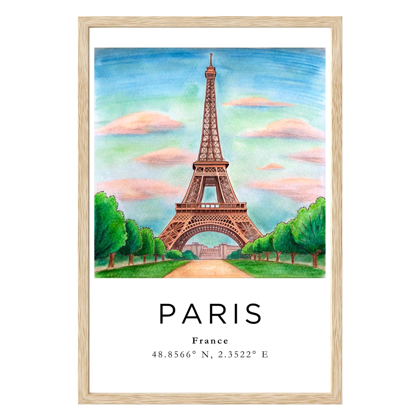 Eiffel Tower Dreamscape Framed Print - Masterpiece Print