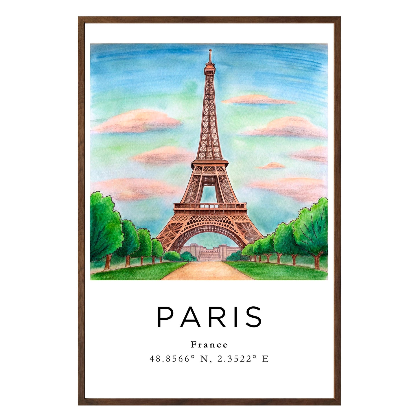 Eiffel Tower Dreamscape Framed Print - Masterpiece Print