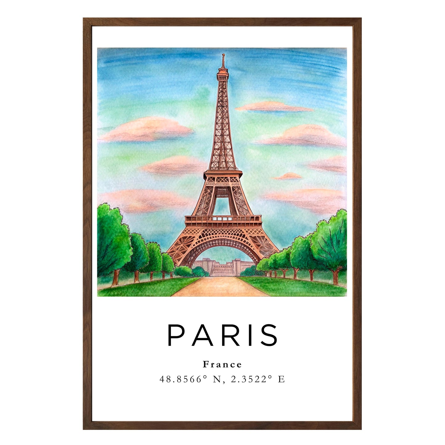 Eiffel Tower Dreamscape Framed Print - Masterpiece Print