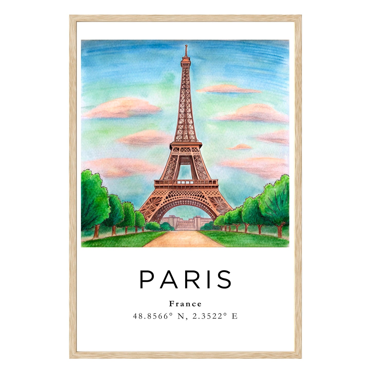Eiffel Tower Dreamscape Framed Print - Masterpiece Print