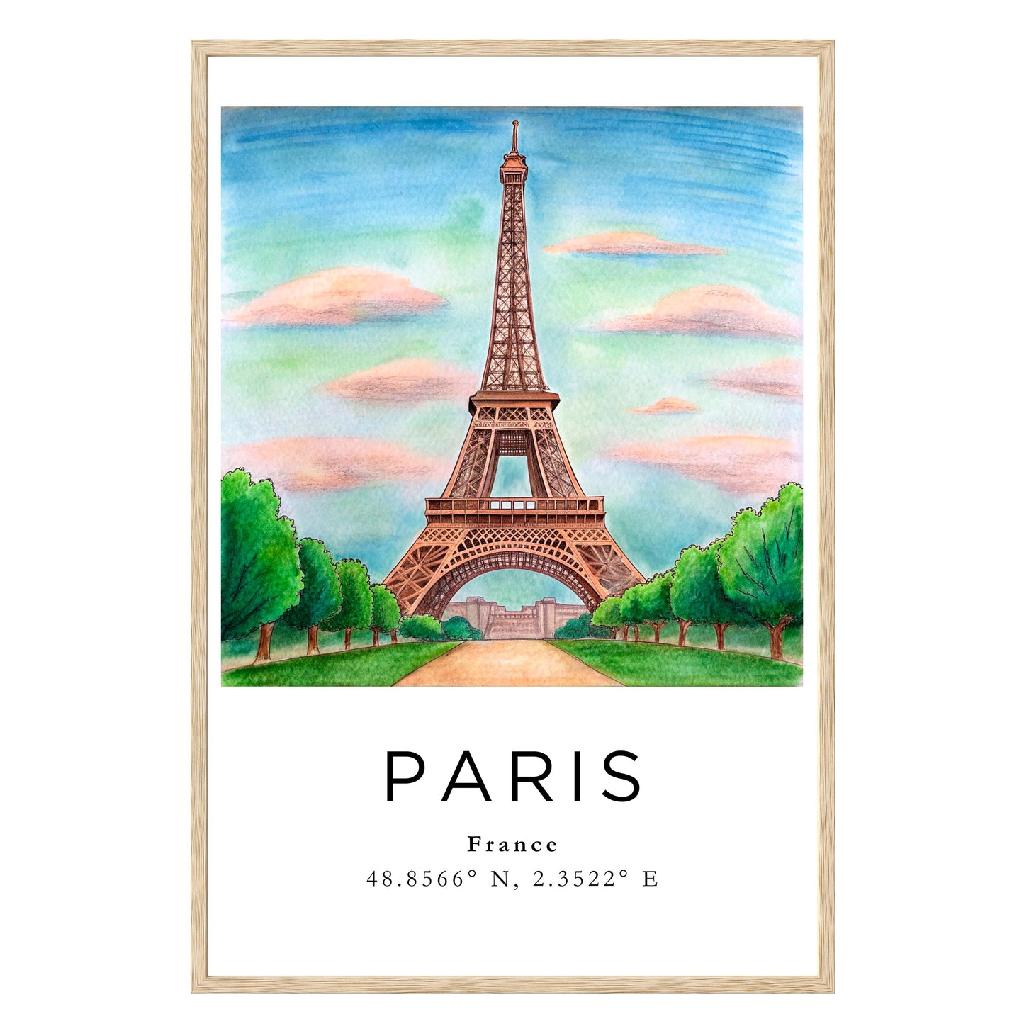 Eiffel Tower Dreamscape Framed Print