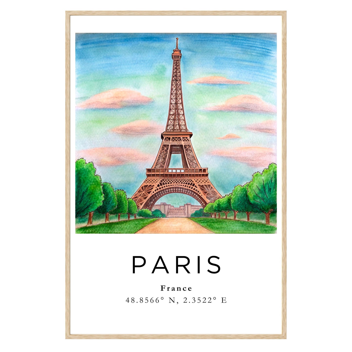 Eiffel Tower Dreamscape Framed Print