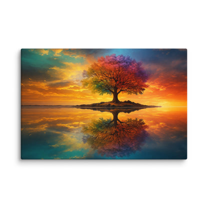Eternal Sunset Reflection Extra Large Canvas 60″x40″ - Masterpiece Print