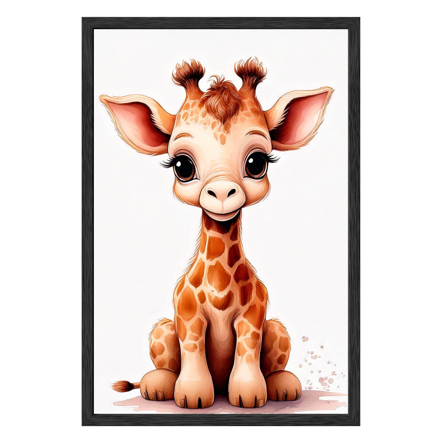 Gentle Giraffe Framed Print