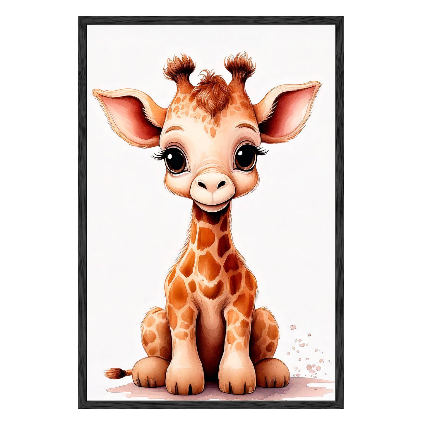 Gentle Giraffe Framed Print