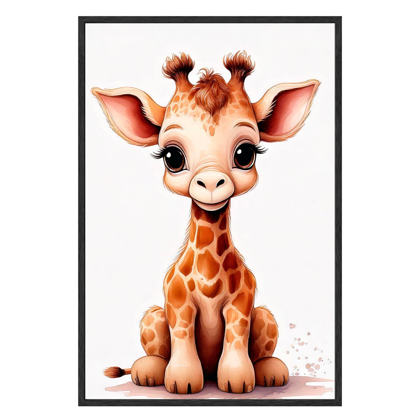 Gentle Giraffe Framed Print