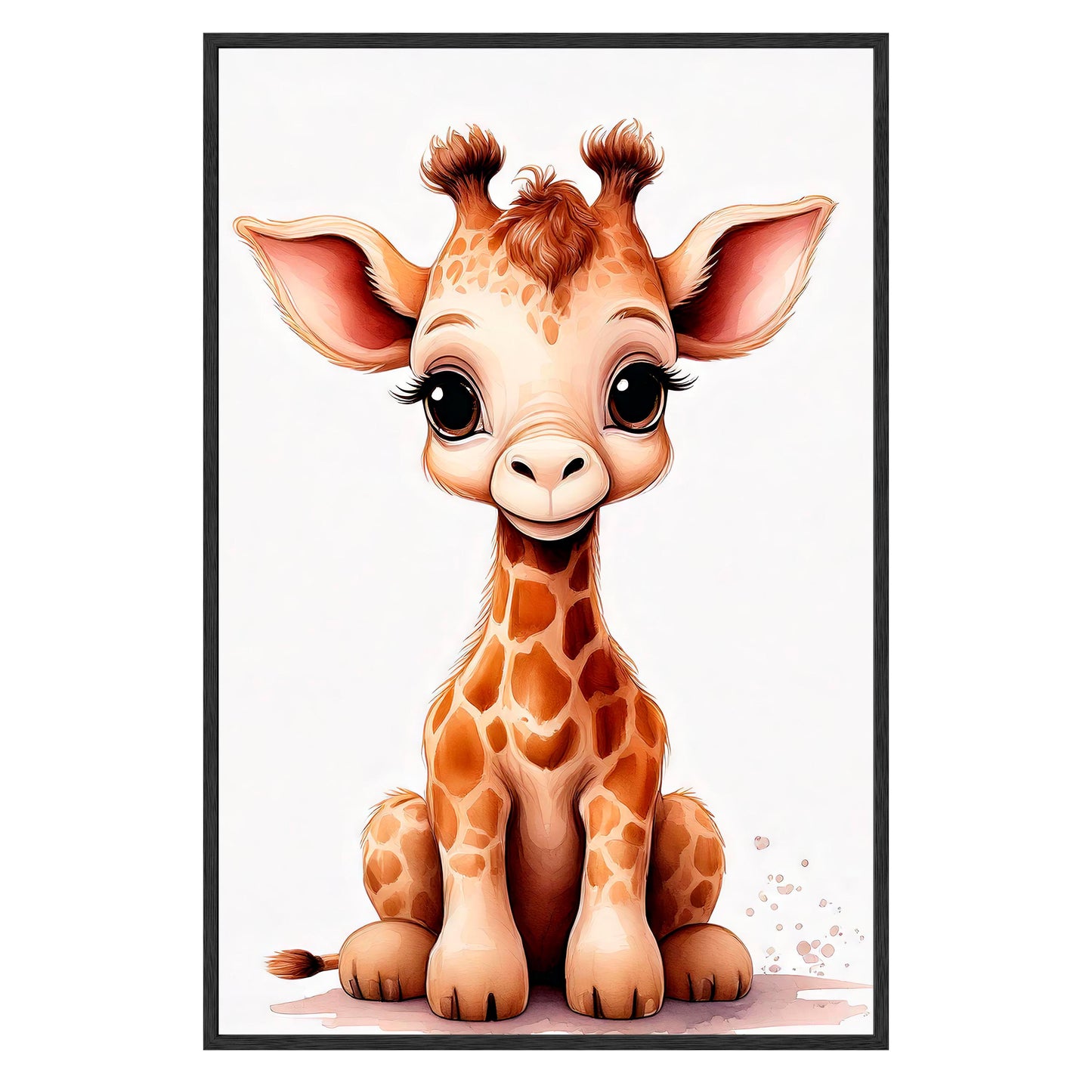 Gentle Giraffe Framed Print