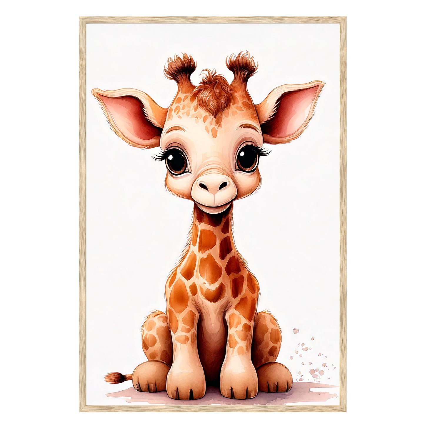 Gentle Giraffe Framed Print