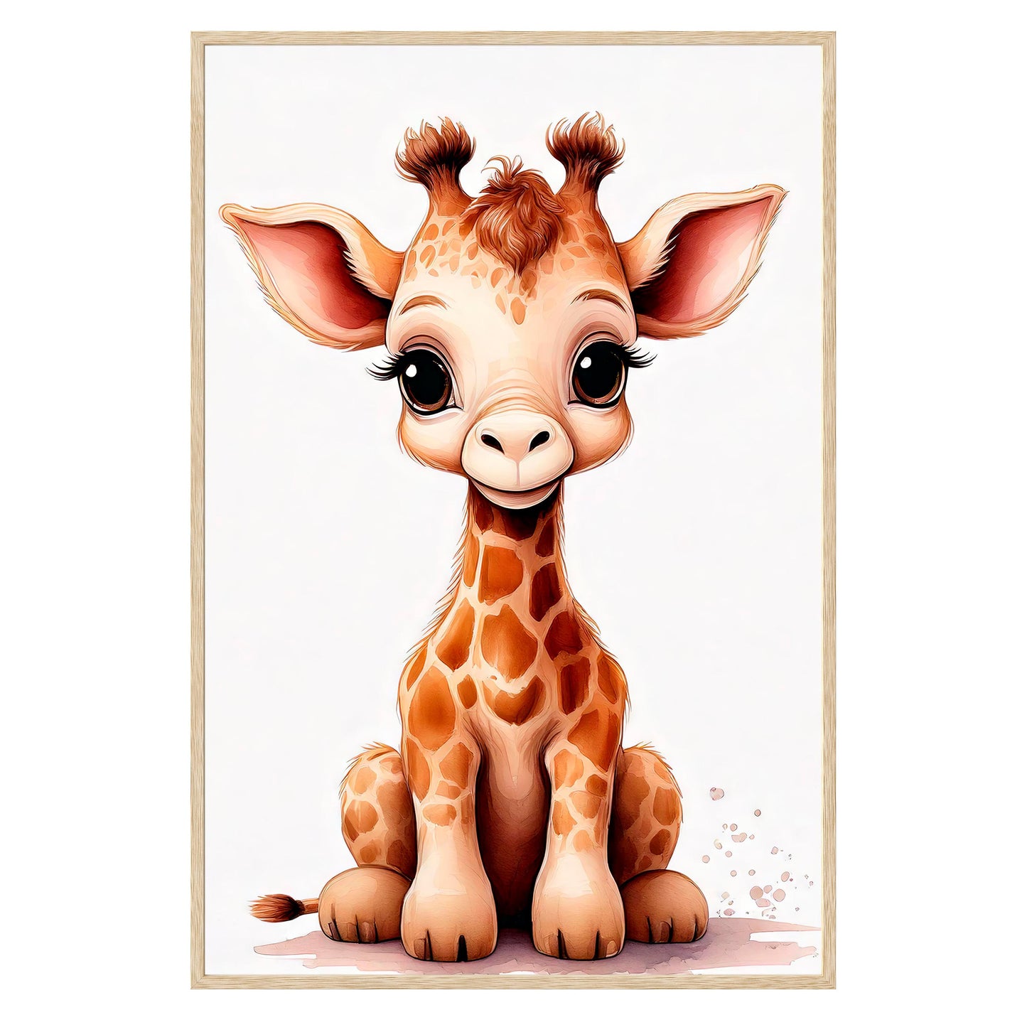 Gentle Giraffe Framed Print