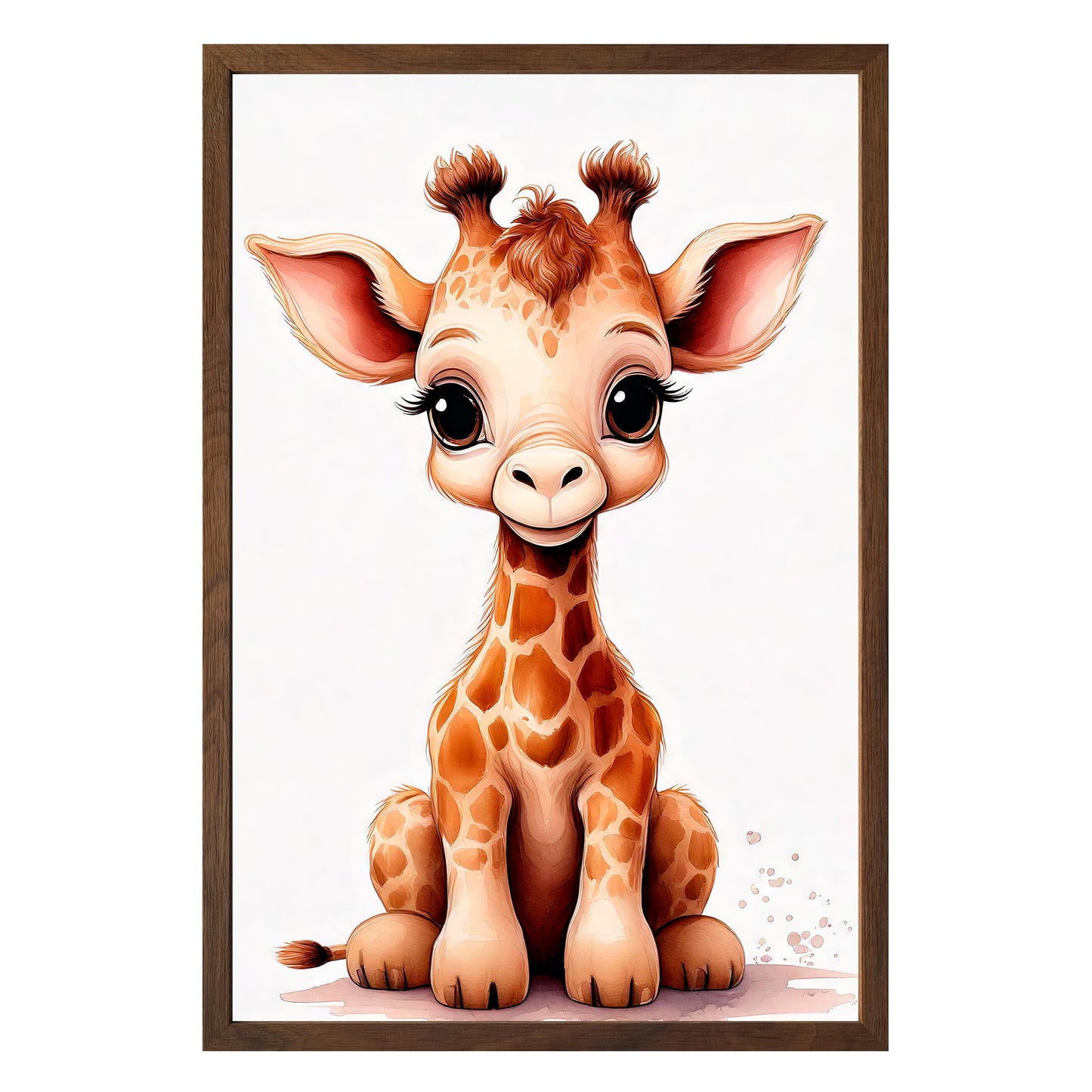 Gentle Giraffe Framed Print