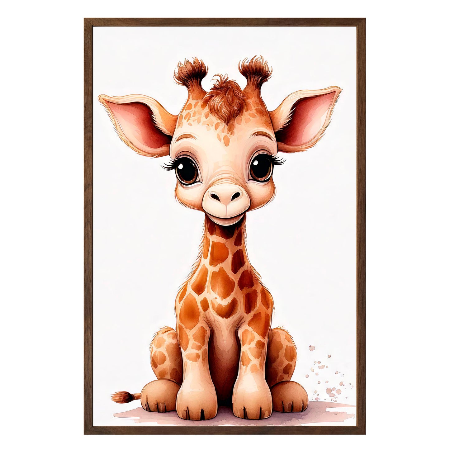 Gentle Giraffe Framed Print