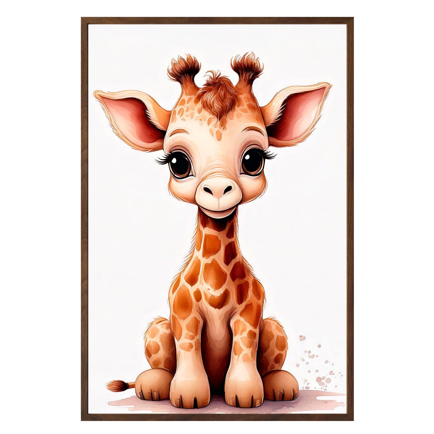 Gentle Giraffe Framed Print