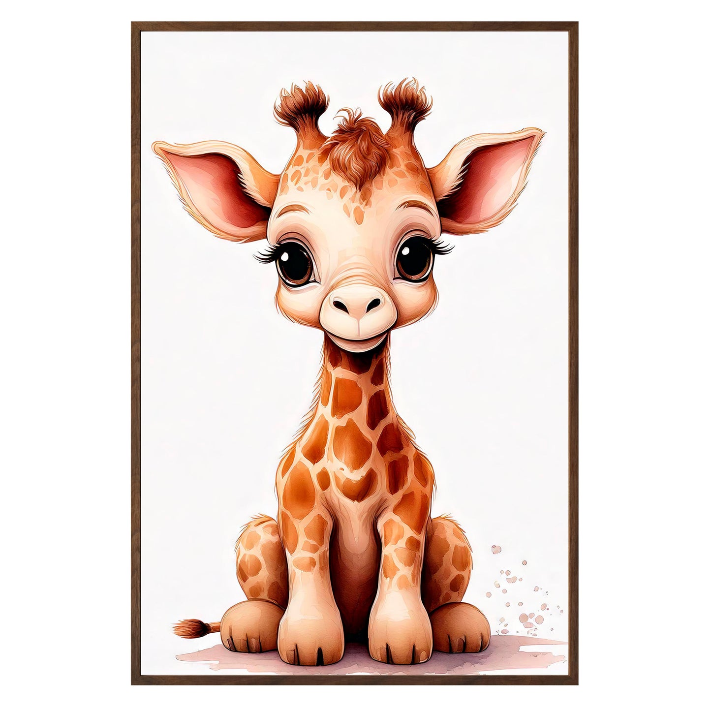 Gentle Giraffe Framed Print