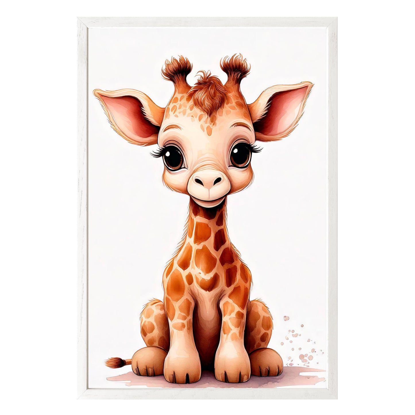 Gentle Giraffe Framed Print