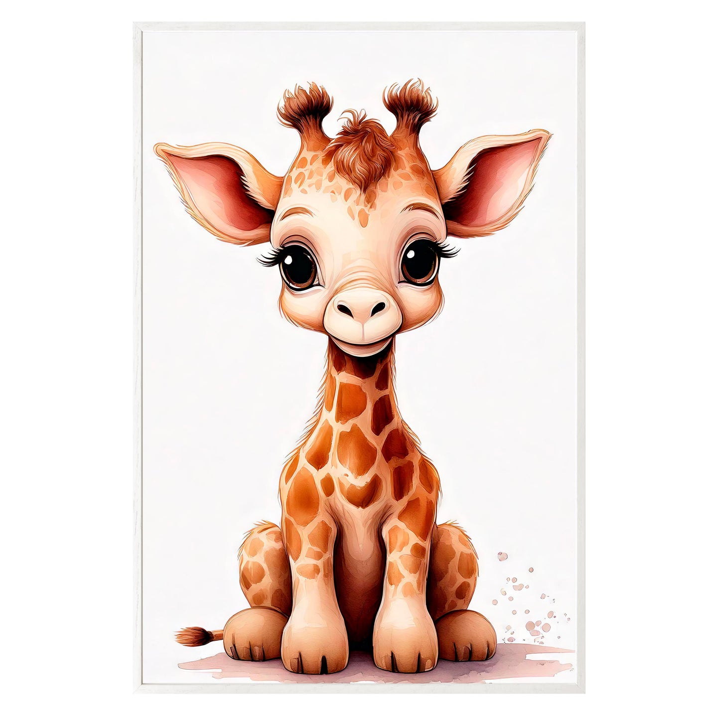 Gentle Giraffe Framed Print